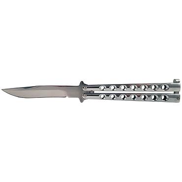 Butterfly Knife with Holes - Silver