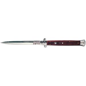 Extra Large 13" Godfather Automatic Knife - Red Wood
