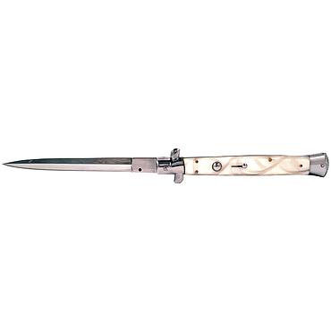 Extra Large 13" Godfather Automatic Knife - White Pearl